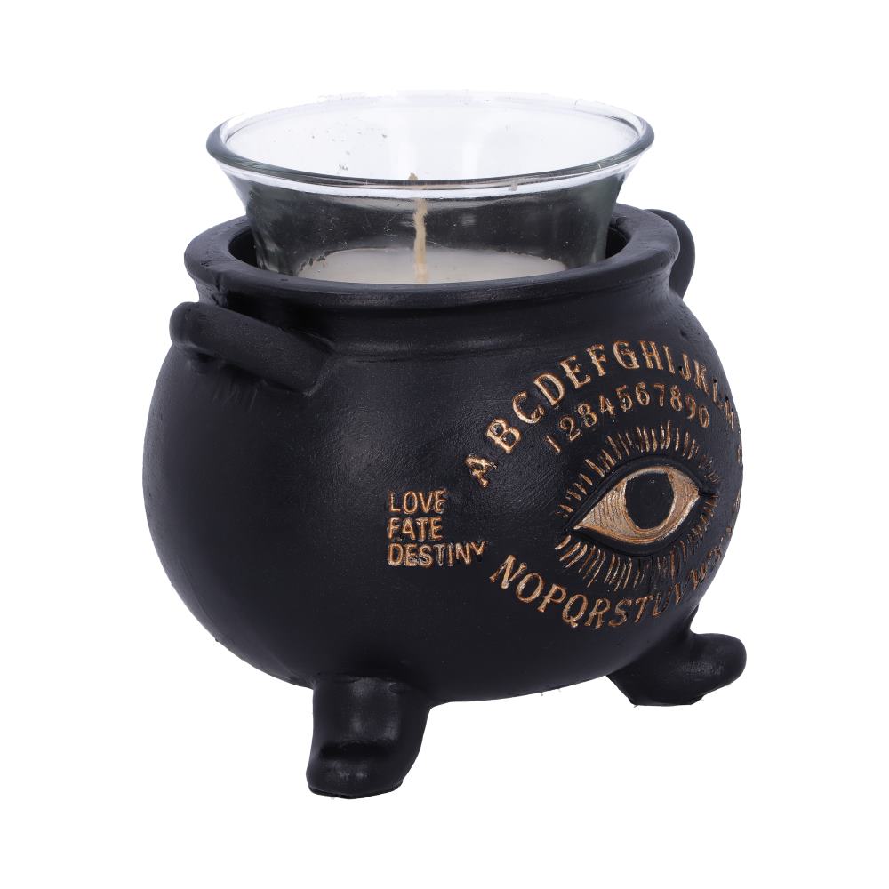 All Seeing Eye Witches Cauldron Tealight Candle Holder 9cm 4