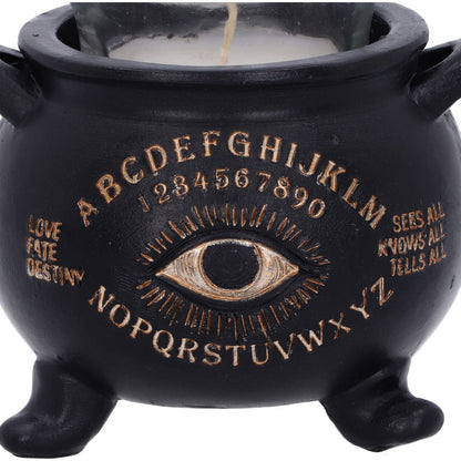 All Seeing Eye Witches Cauldron Tealight Candle Holder 9cm 5