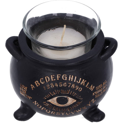 All Seeing Eye Witches Cauldron Tealight Candle Holder 9cm 6