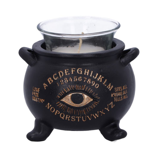 All Seeing Eye Witches Cauldron Tealight Candle Holder 9cm 1