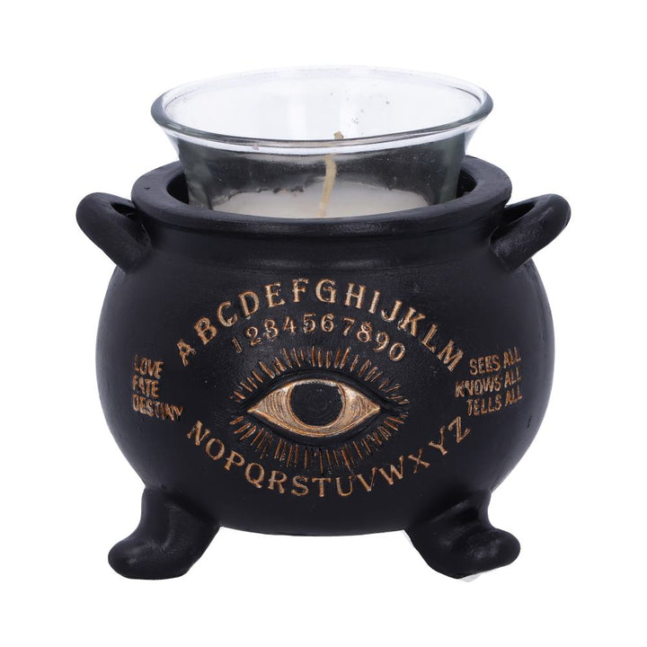 All Seeing Eye Witches Cauldron Tealight Candle Holder 9cm 1