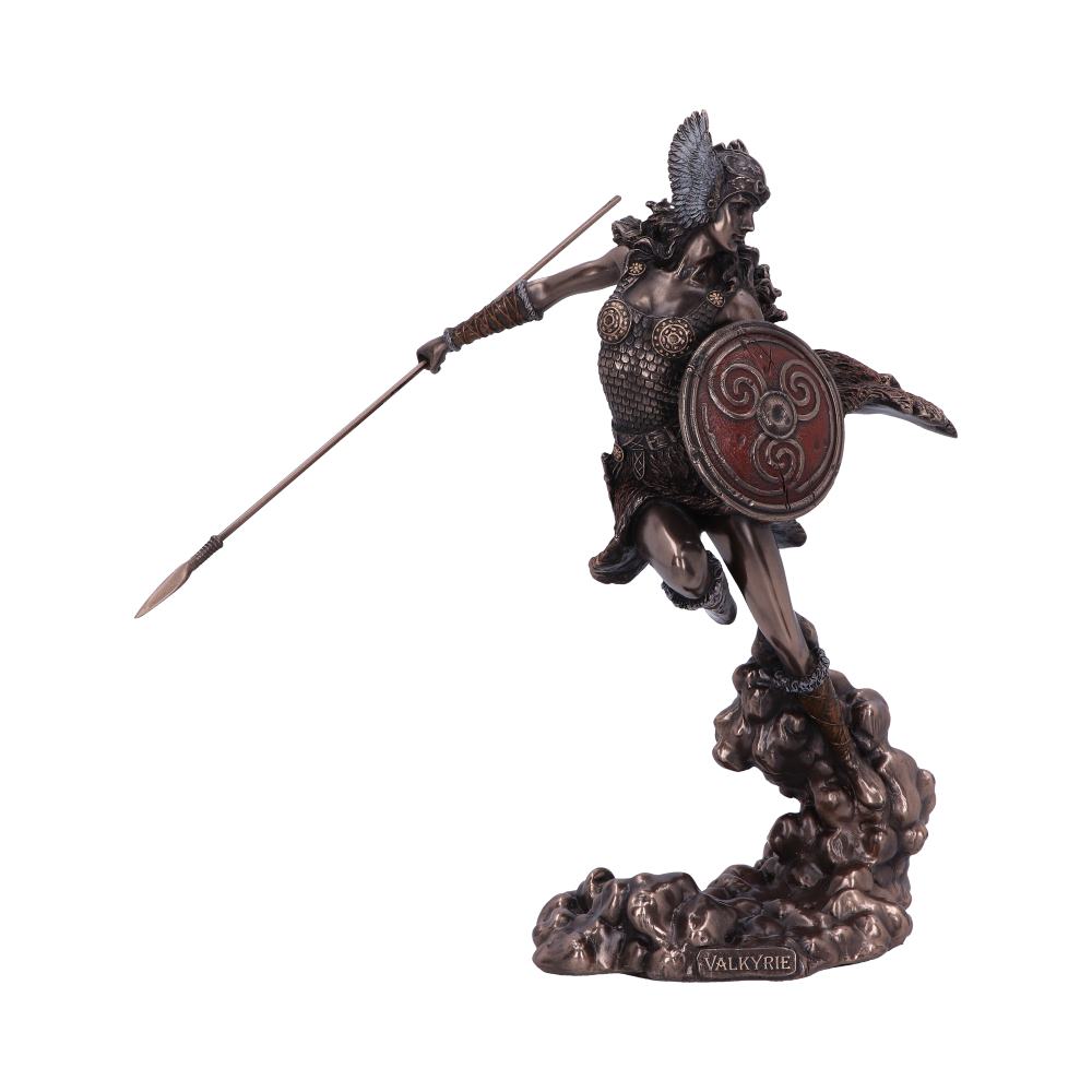 Bronze Valkyries Flight Norse Valkyrie Warrior Female Figurine 23.5cm