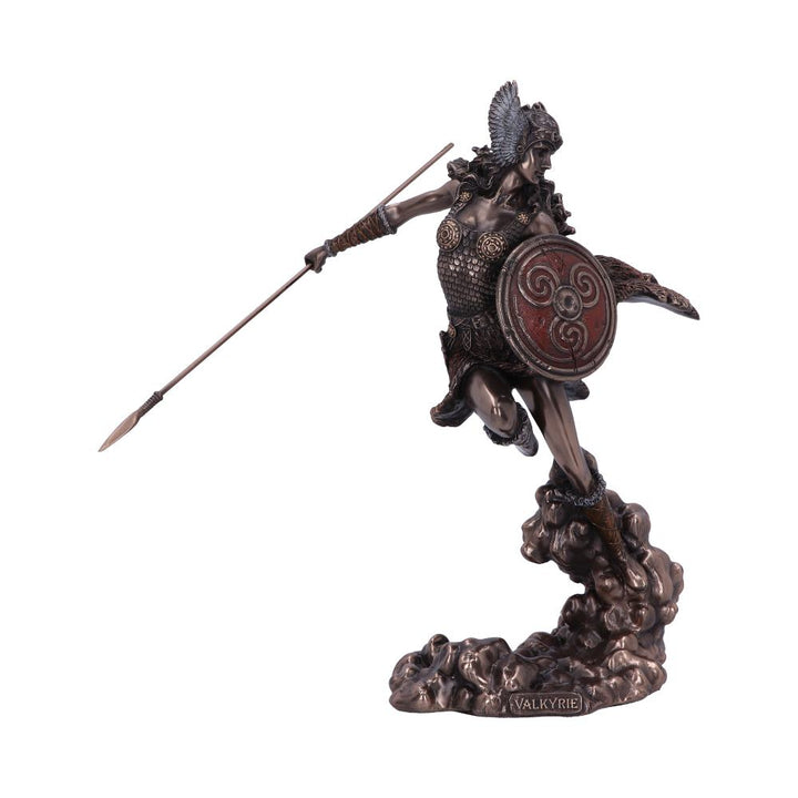 Bronze Valkyries Flight Norse Valkyrie Warrior Female Figurine 23.5cm