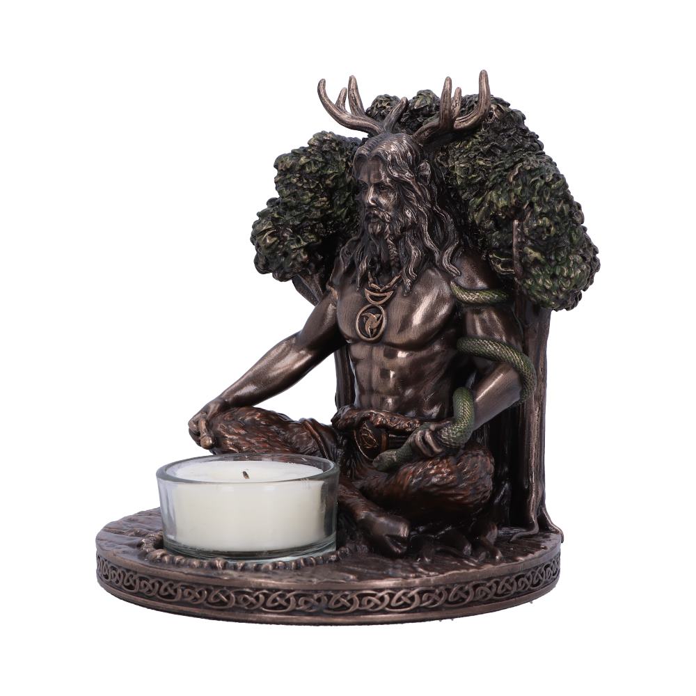 Cernunnos Bronze Tealight Holder 13.5cm 2