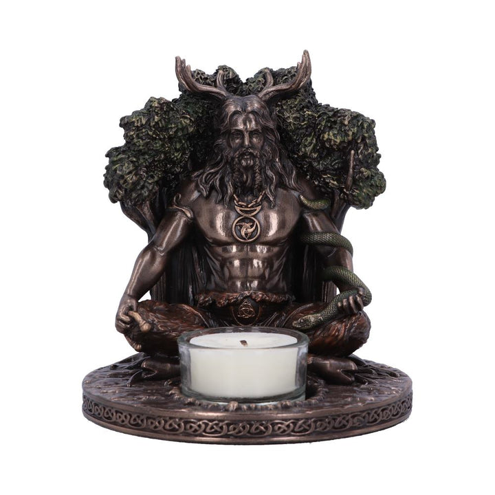 Cernunnos Bronze Tealight Holder 13.5cm