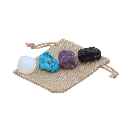 Dreamstones and Pouch Set of 4 Healing Stones 1