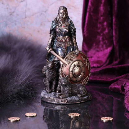 Bronze Freya Goddess of Love Figurine 21cm 7