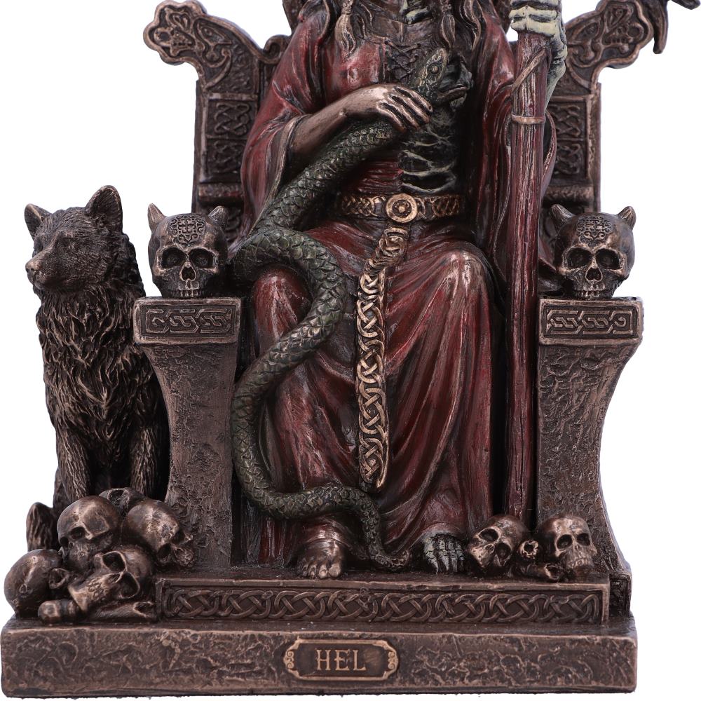 Bronze Hel The Two Faced Terror Figurine 23cm 6