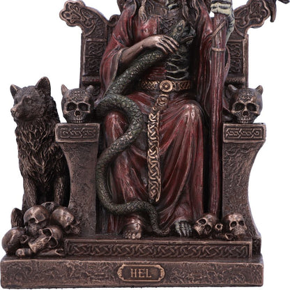 Bronze Hel The Two Faced Terror Figurine 23cm 6