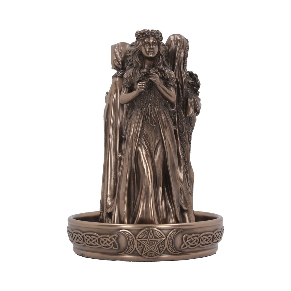 Triple Goddess Backflow Incense Burner 18cm 1