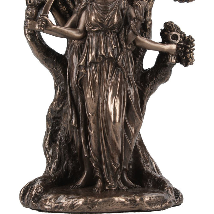 Triple Moon Goddess Hecate Bronze Figurine 18.5cm 6