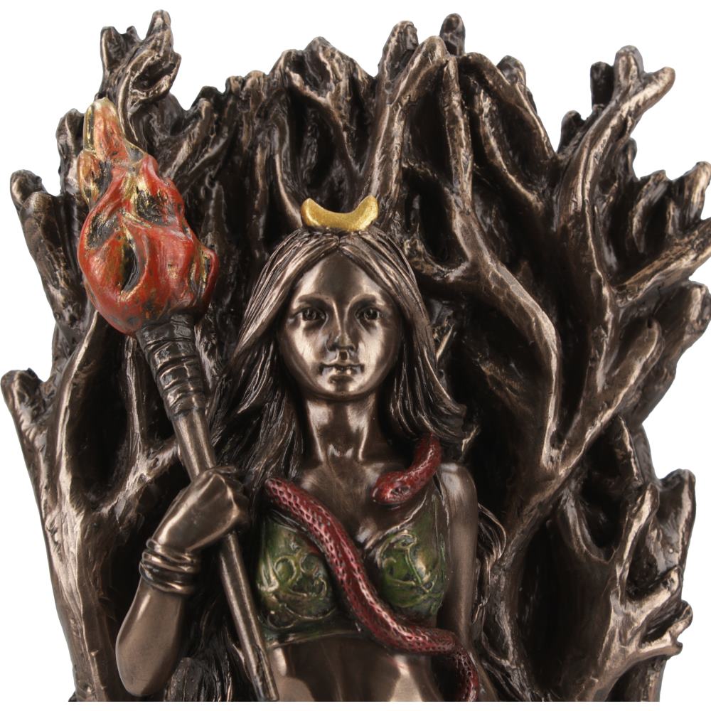 Bronze Hecate Goddess of Magic and Witchcraft Figurine 21cm 5