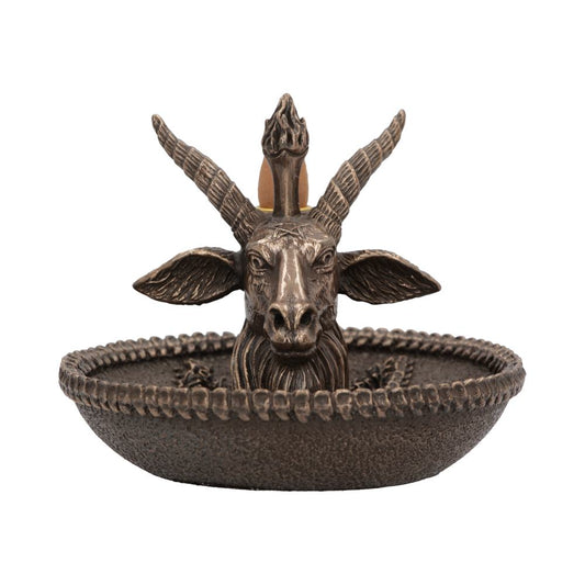 Baphomets Wealth Occult Backflow Incense Burner 13cm 1