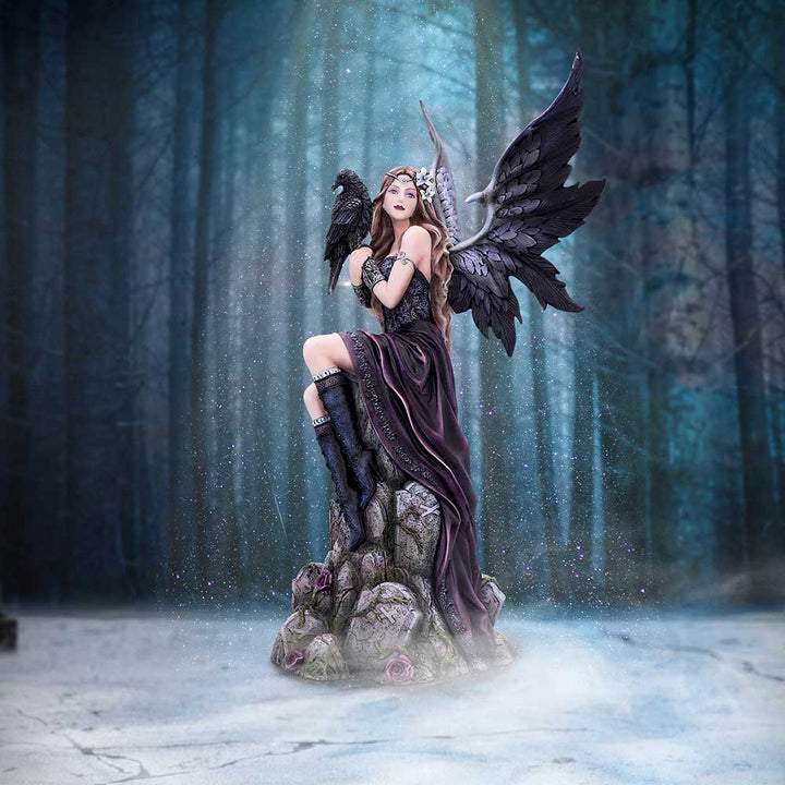 Ravina Raven Fairy Figurine 38cm Resin Display Statue 7
