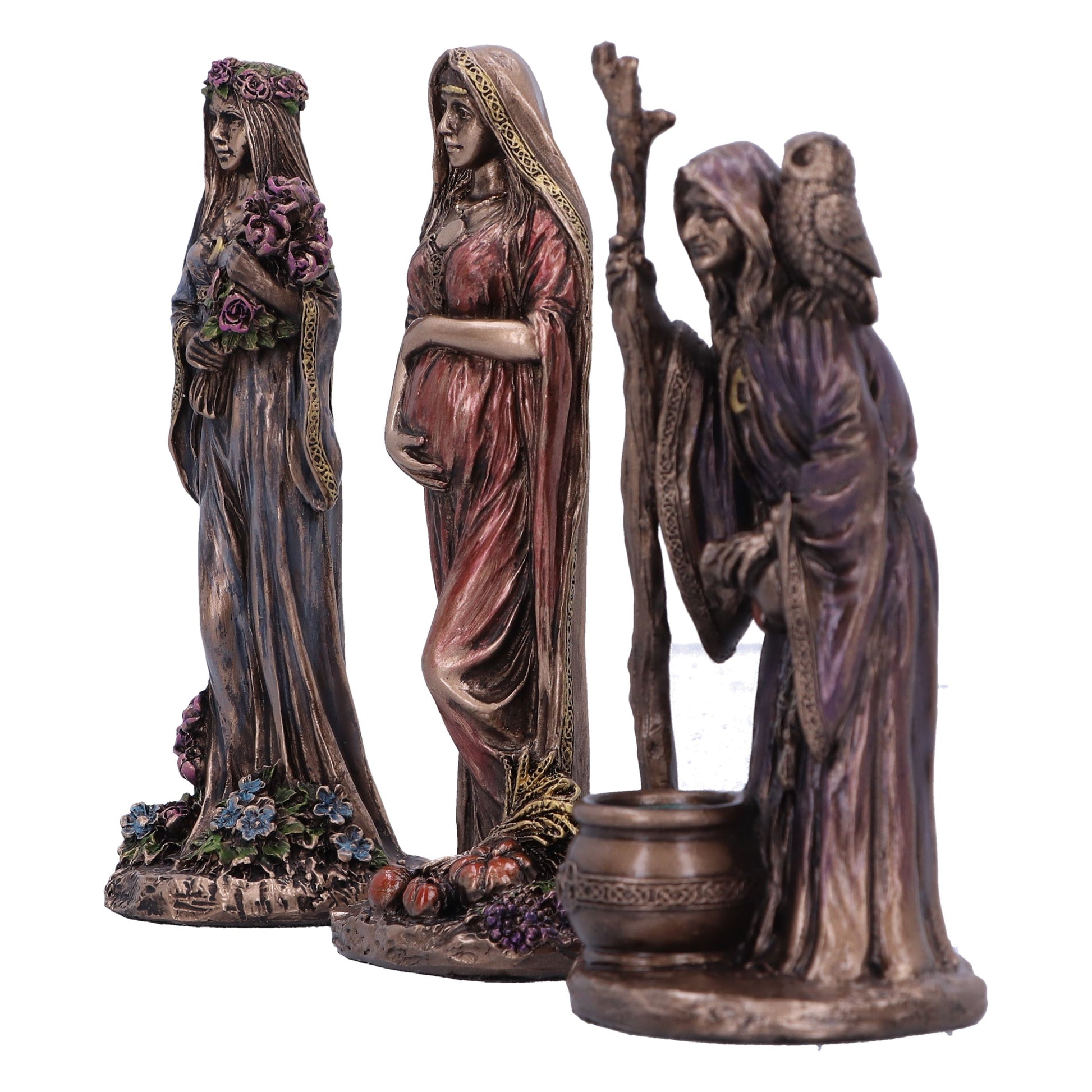 Maiden Mother and Crone Trinity Mini Figurines 10.5cm 2