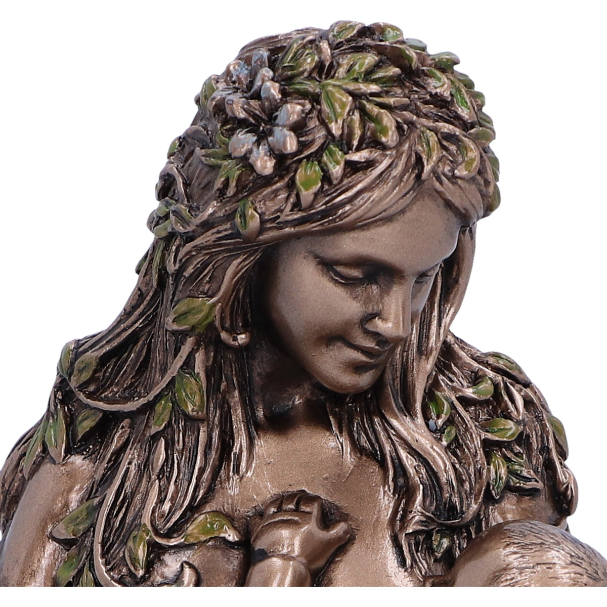 Earth Mother and Baby Bronze Figurine 11cm 5