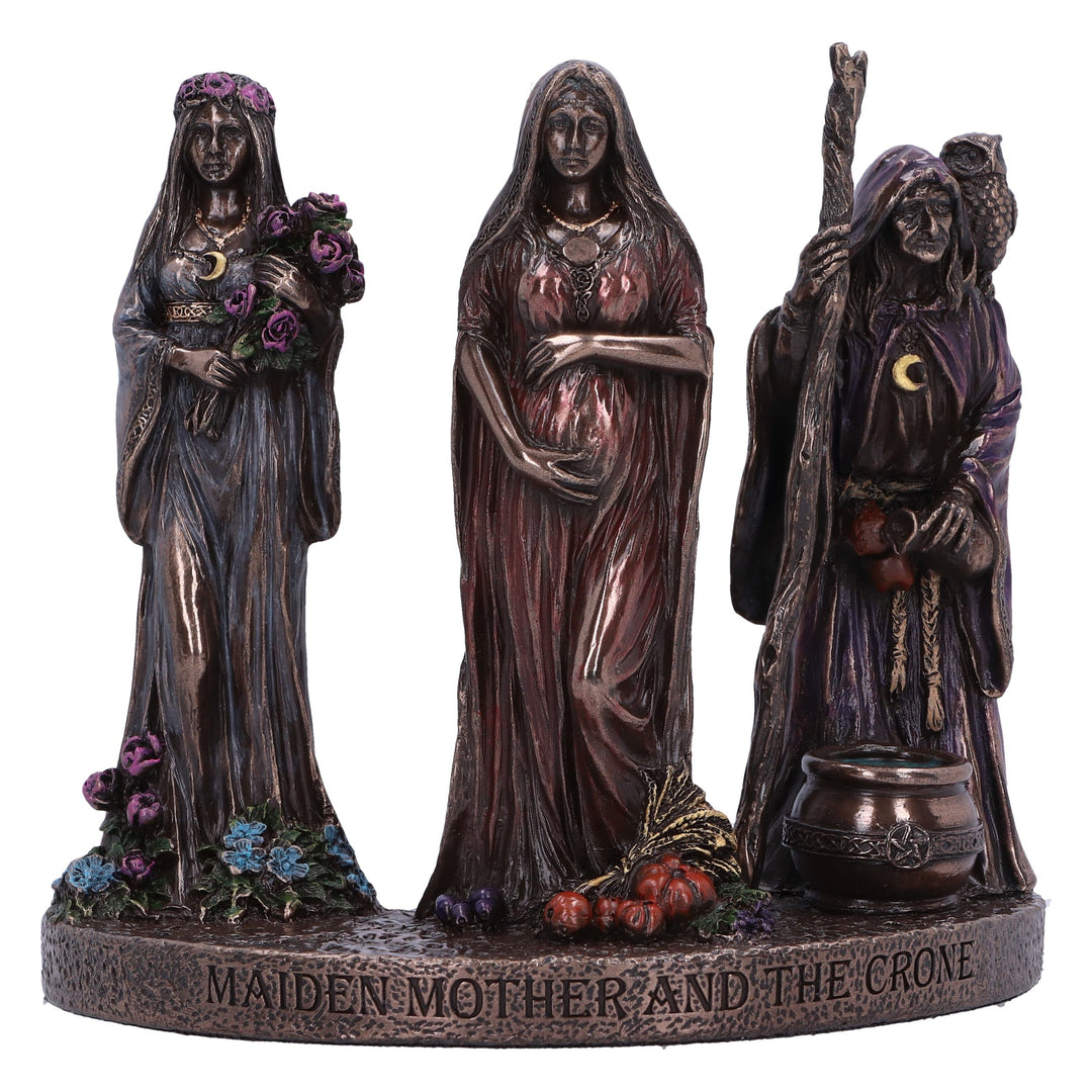 Maiden Mother and Crone Trio of Life Mini Figurines 11.5cm