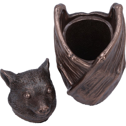Bronze Bat Snuggle Box 8.5cm Polyresin Statue 6