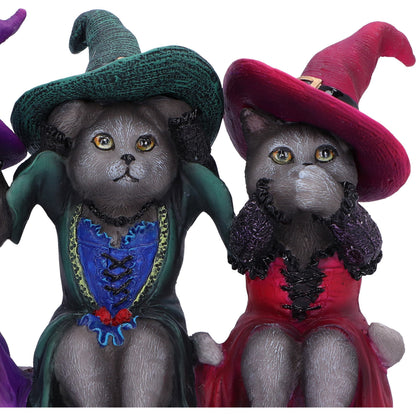 Three Wise Witchy Kittys Ornament 15.3cm 5
