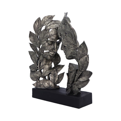Natural Emotion Love Silver Statue 31cm 2