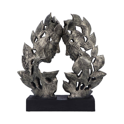 Natural Emotion Love Silver Statue 31cm 3