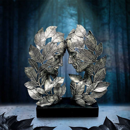 Natural Emotion Love Silver Statue 31cm 7