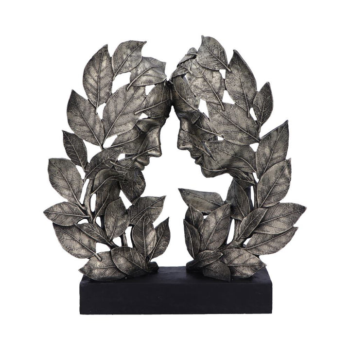 Natural Emotion Love Silver Statue 31cm