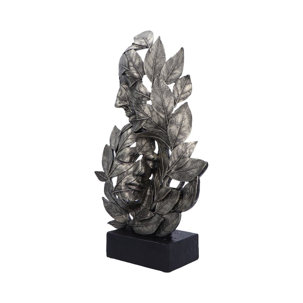 Natural Emotion Embrace Silver Statue 38cm 2