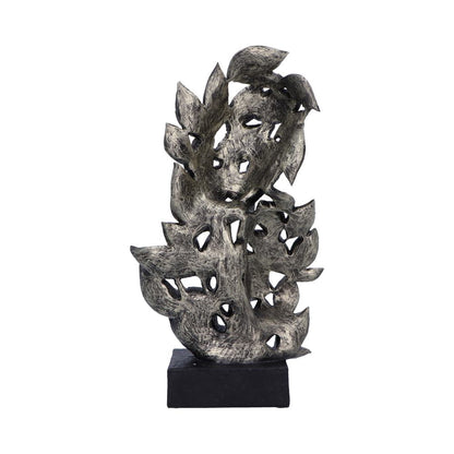 Natural Emotion Embrace Silver Statue 38cm 3