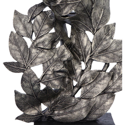 Natural Emotion Embrace Silver Statue 38cm 6