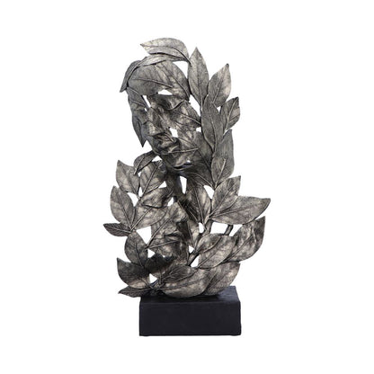 Natural Emotion Embrace Silver Statue 38cm 1