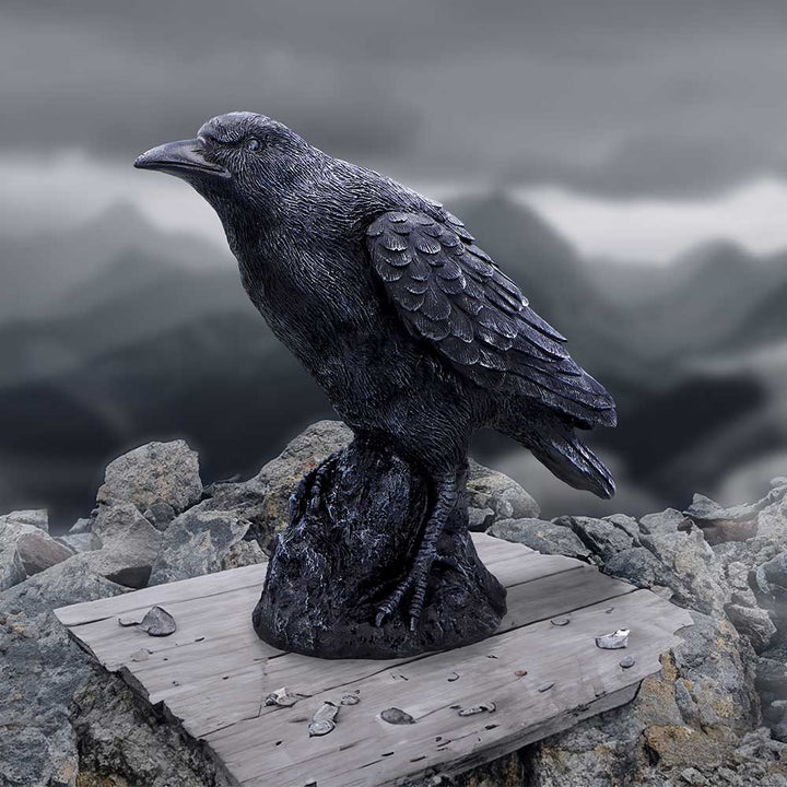 Raven Messenger Figurine 25cm 7