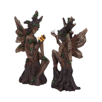 Woodland Beauty Tree Fairy Set of 2 Figurines 15.5cm 2