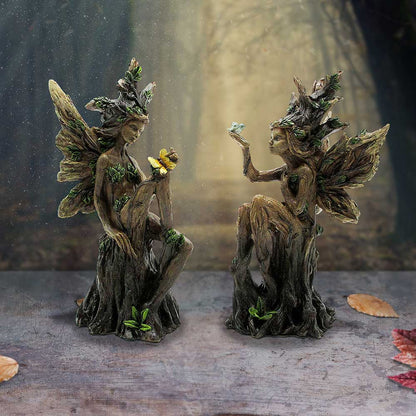 Woodland Beauty Tree Fairy Set of 2 Figurines 15.5cm 7
