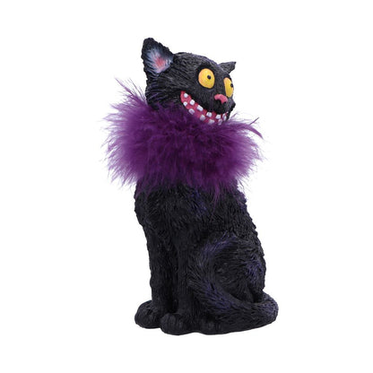 Furgus Black Cat Feather Boa Figurine 19.5cm 4