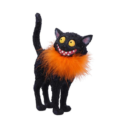 Furdinand Black Cat Feather Boa 23cm Resin Staue 2