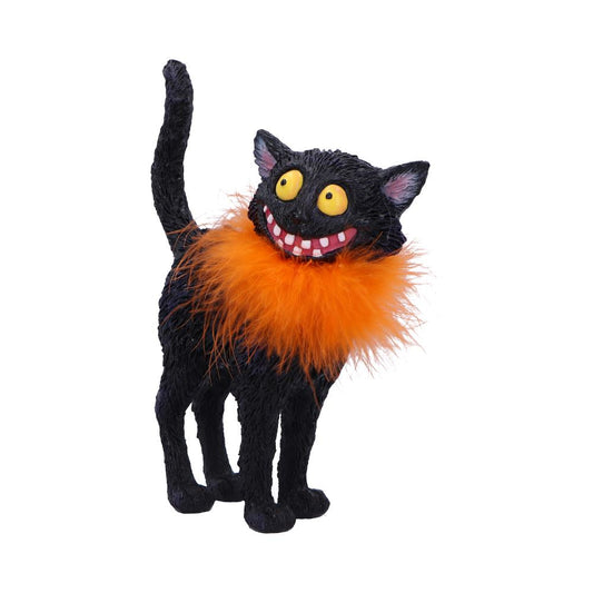 Furdinand Black Cat Feather Boa 23cm Resin Staue 2