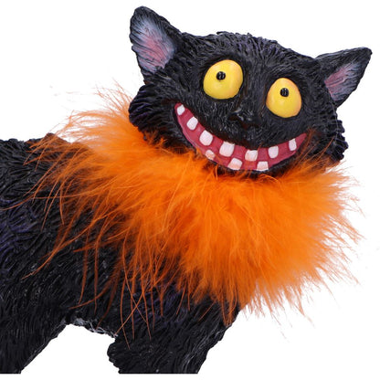 Furdinand Black Cat Feather Boa 23cm Resin Staue 5