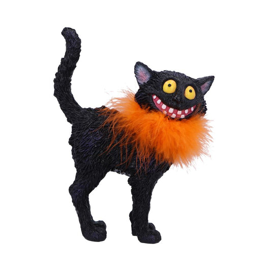 Furdinand Black Cat Feather Boa 23cm Resin Staue 1