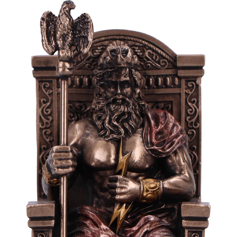 Zeus God of the Sky Mini Bronze Figurine 8.5cm 5