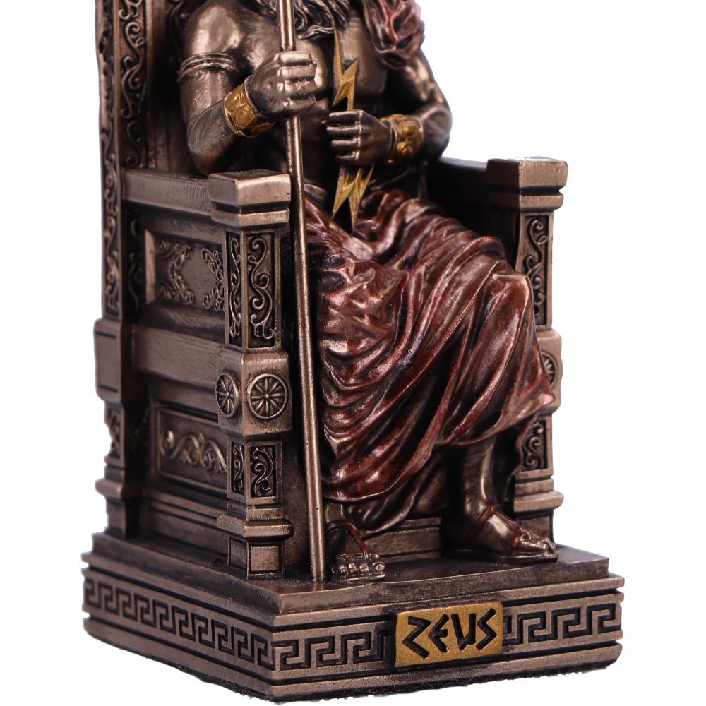 Zeus God of the Sky Mini Bronze Figurine 8.5cm 6