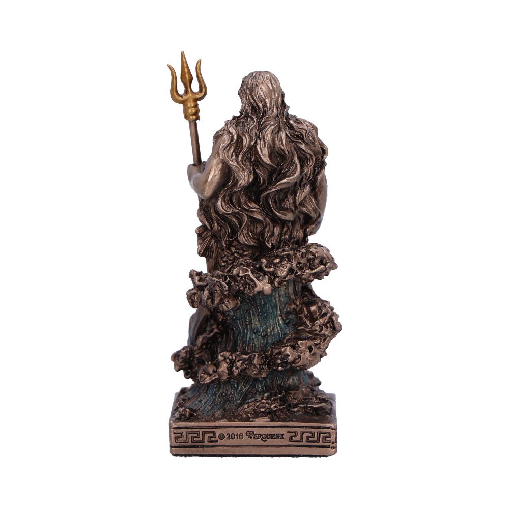 Poseidon God of the Sea Mini Bronze Figurine 8.5cm 3