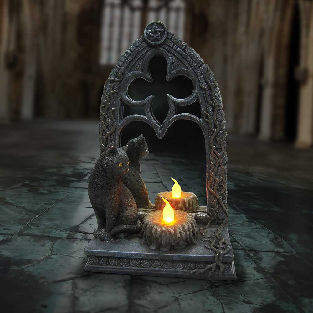 Magic Mirror Cat Figurine 21cm 7