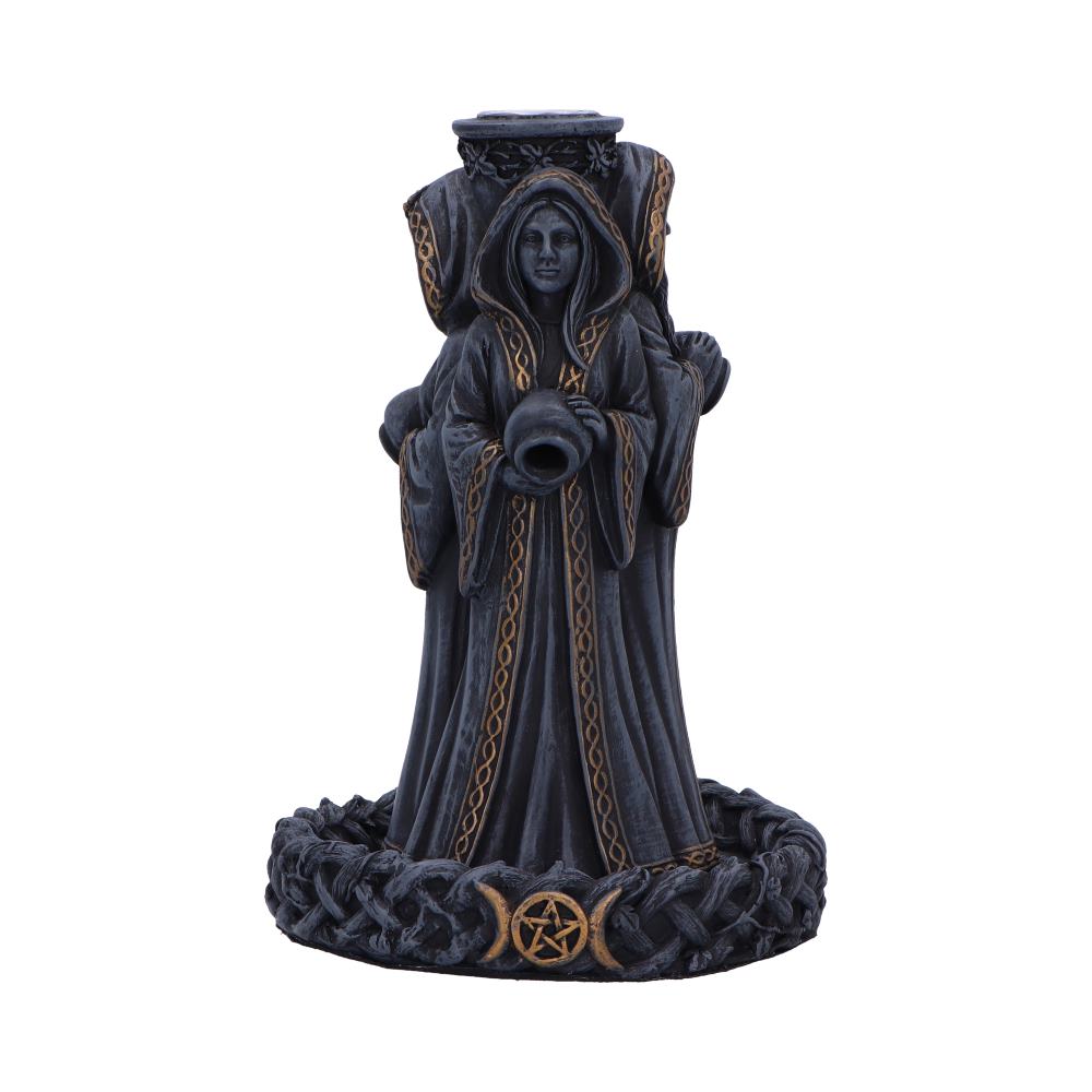 Triple Moon Goddess Backflow Incense Burner 15.5cm 1