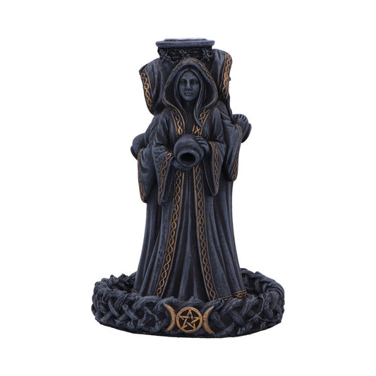 Triple Moon Goddess Backflow Incense Burner 15.5cm 1