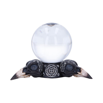 Gothic Raven Crystal Ball and Holder 15cm 1