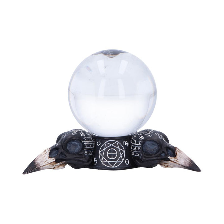 Gothic Raven Crystal Ball and Holder 15cm