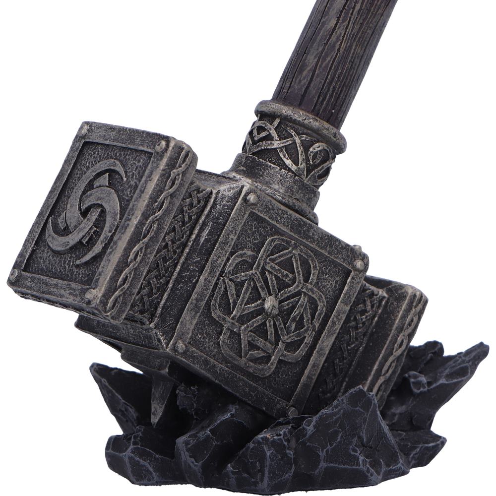 Raven on Hammer of the Gods 23cm Mjolnir Statue 6