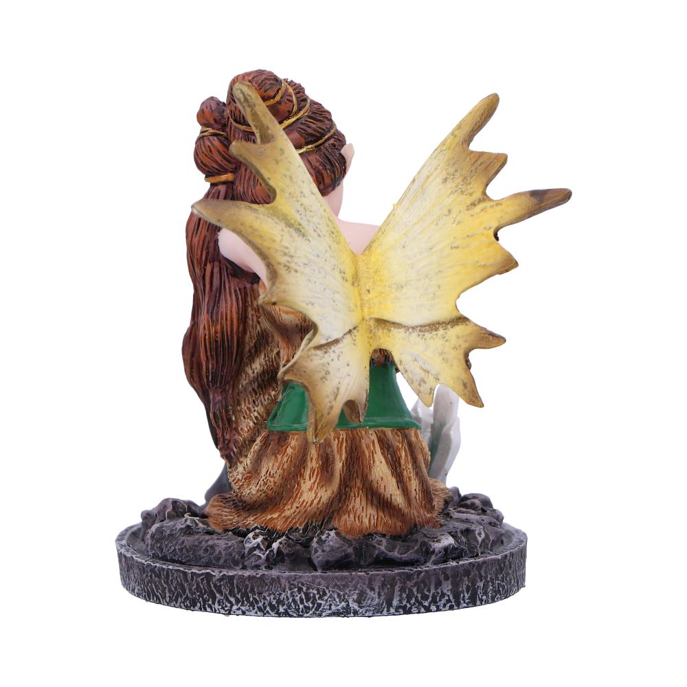 Amber Auburn Crystal Fairy Figurine 8.2cm 3