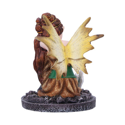 Amber Auburn Crystal Fairy Figurine 8.2cm 3